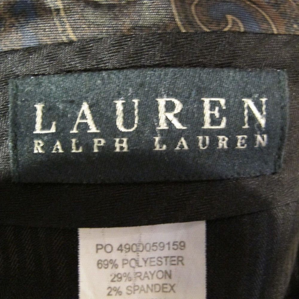 Lauren Ralph Lauren Flat Front Gray Dress Pants Slacks Men's Size‎ 38 x 32 - Picture 6 of 7
